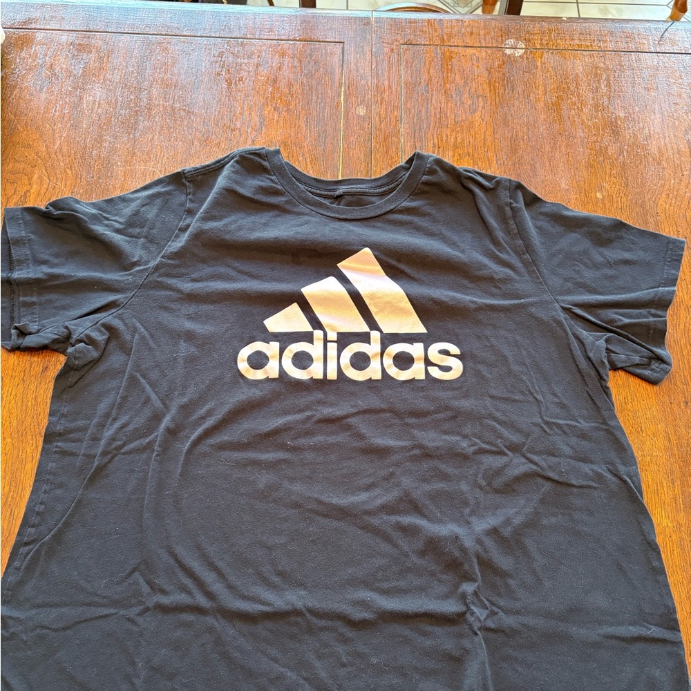 adidas Black with Rose Gold Short Sleeve Tee